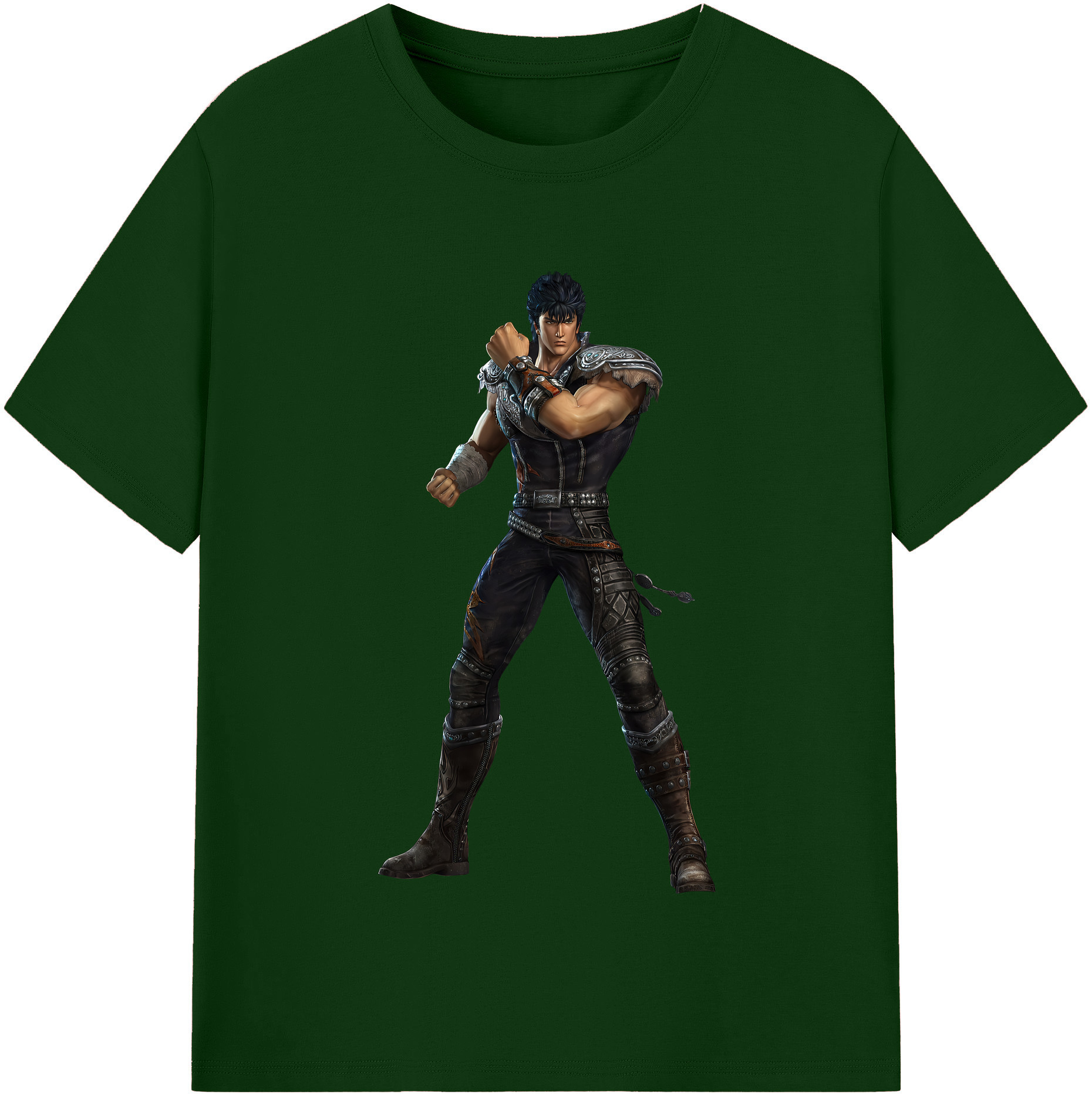 （画像用） 北斗の拳 Fist of the North Star 綿100％半袖Tシャツ（フロントプリント）